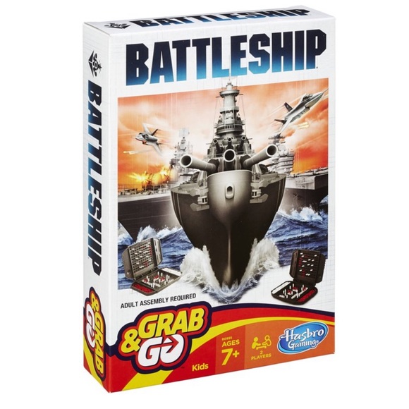 Set of 3 Hasbro Grab & Go Battleship, Guess Who, & Monopoly Portable Board Games - Picture 3 of 12